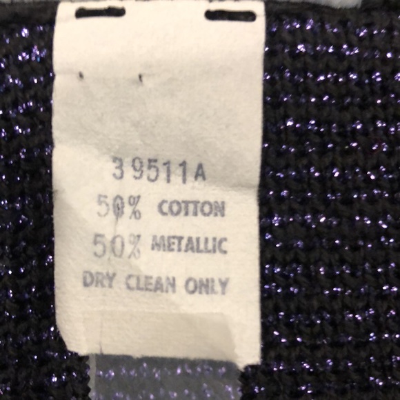Vintage Pierre Cardin metallic purple pullover top - Picture 11 of 11